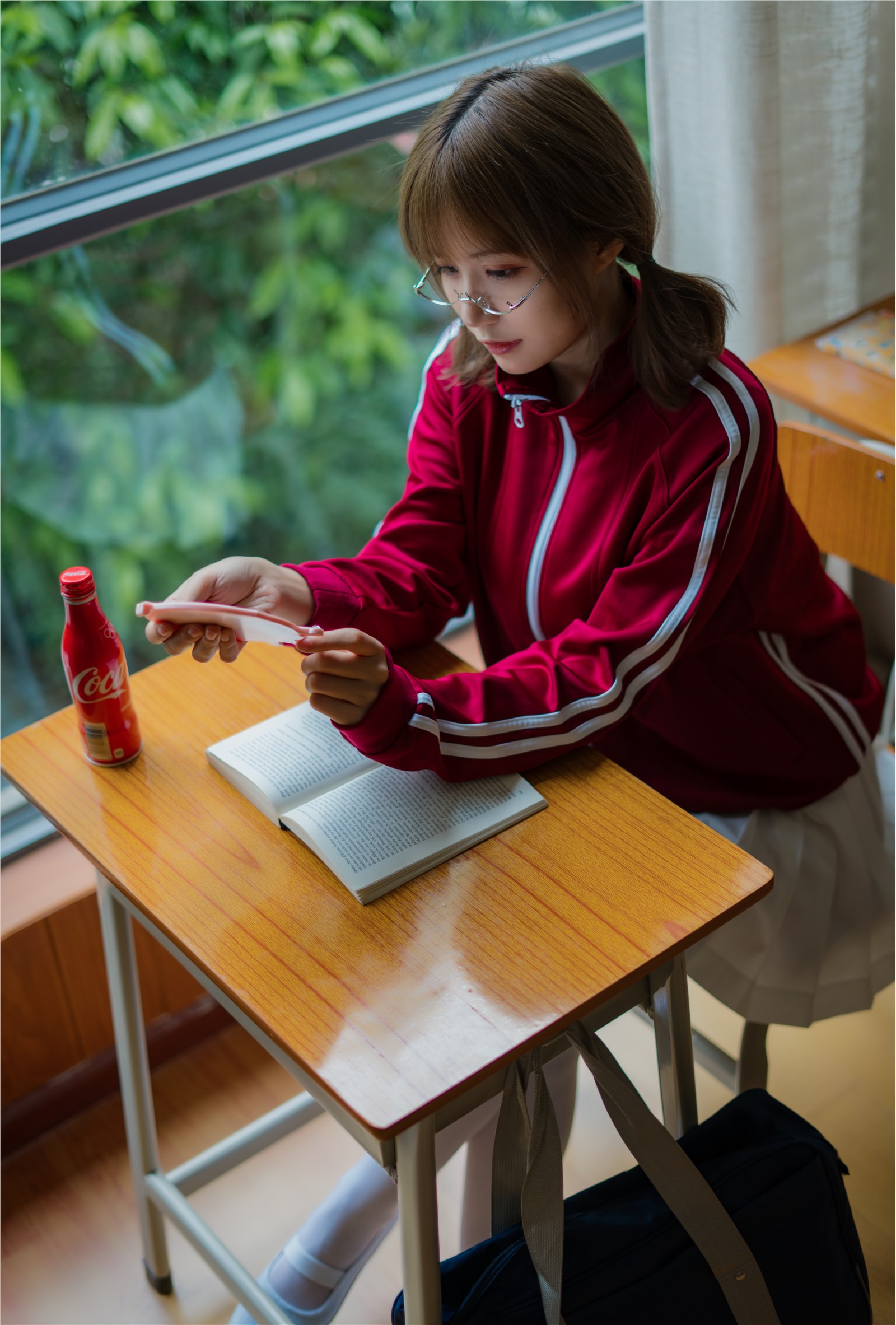 Chiyo Ogura w NO.005 Red gymnastics jacket(32)